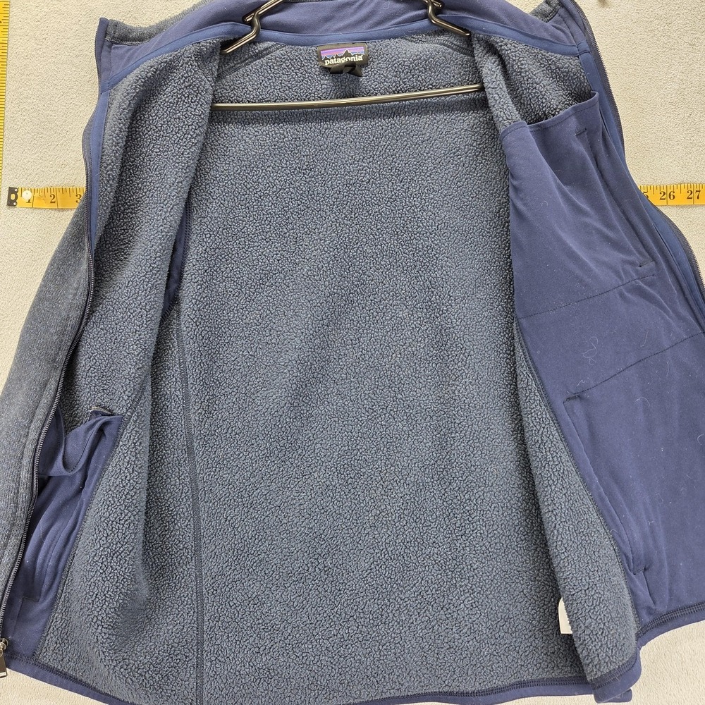 Patagonia Vest Mens Large Blue Better Sweater Fleece Full Zip Pockets Outdoor - Picture 5 of 8
